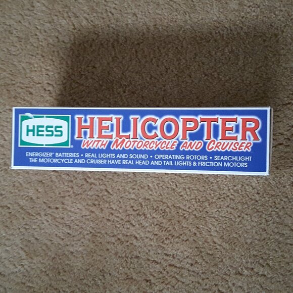 2001 Hess Helicopter with Motorcycle and Cruiser NWT - Picture 3 of 10